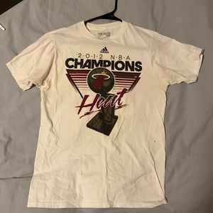 Vintage Adidas Miami Heat Championship t shirt 2012